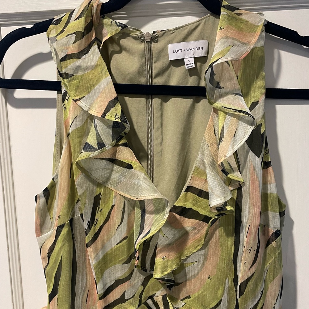 Lost + Wander Size Green Bohemian Dress. Perfect … - image 7